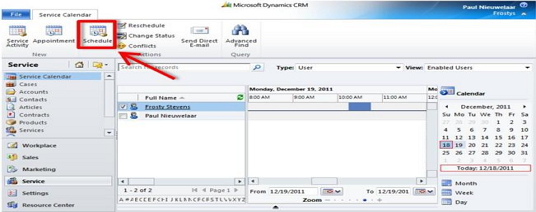Error al crear una Actividad de servicio "General failure in scheduling engine" en CRM 2016